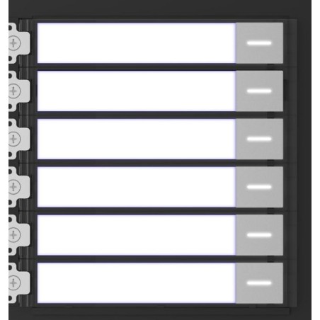 MODULE BLANC 6 CONTACTS IP65