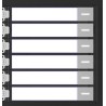 MODULE BLANC 6 CONTACTS IP65