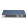 SWITCH MANAGEABLE 8XPOE GIGABIT + 2XRJ45 + 2XSFP COMBO 130W LONG RANGE 300M