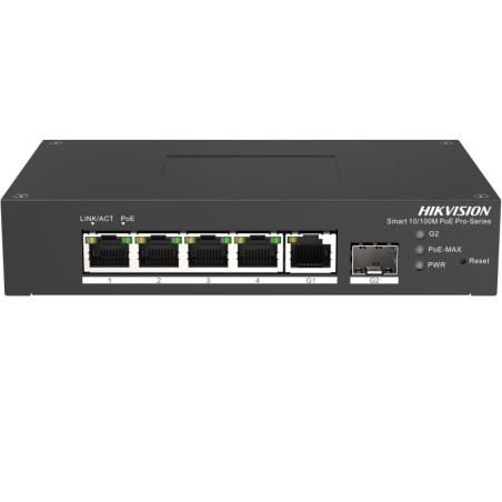 SWITCH INDUSTRIEL ADMINISTRABLE 4XPOE 10/100M + 1XSFP UPLINK 60W LONG RANGE 300M