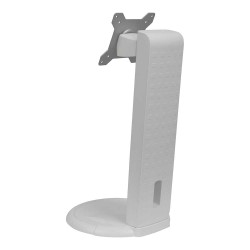 SUPPORT BUREAU BLANC 15-27'' VESA 75/100 MAX 8KG ROT. 360° INCL. -5°/+25° H:13CM