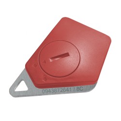 Télécommande 4 boutons 868MHz rouge bi-techno mifare code site Noralsy