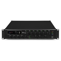 Amplificateur Public adress, 240 W, 6 Zones, 100V, USB BT Radio Internet-PMP240