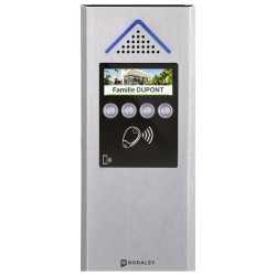 Interphone 4G Mini Villa alu argent pose en encastrement et prépayé 2 ans