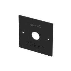 Plaque INOX large noire -...