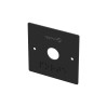 Plaque INOX large noire - marquage braille
