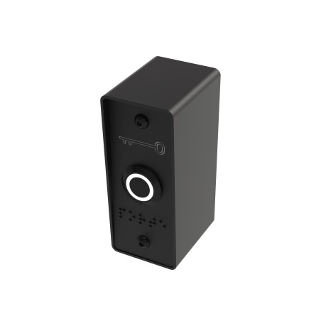 Bouton poussoir noir INOX 19 mm vert/blanc NO+NC + PBHI1-N + PBP19_4-N