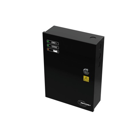 Alimentation à découpage noire 12V DC 5 A (emplacement accu 7 Ah)