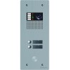 Platine monobloc alu audio ou vidéo BUS G2P 1 rangée 2 boutons