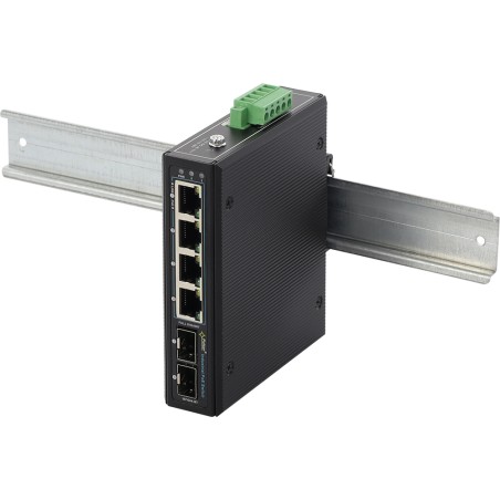 Switch industriel POE++ 120W - 4 Ports POE Gb + 2 Ports SFP (pas d'alim)
