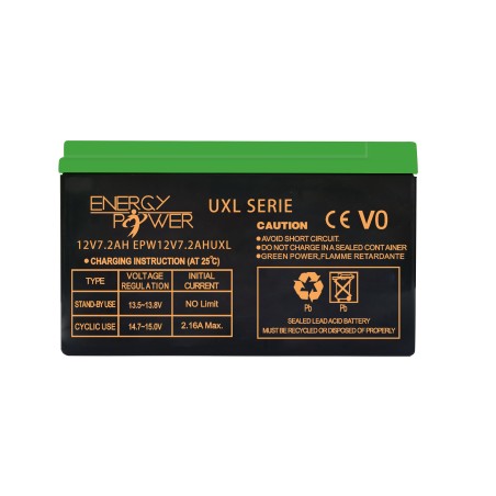 BATTERIE ENERGY POWER UXL LONGUE LIFE 12V 7.2AH EN BAC V0