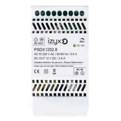 ALIMENTATION RAIL DIN 100-240V AC / 12V DC /2.8A-5