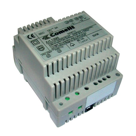 TRANSFO 12VCA - 60 VA- 4 MODULES DIN