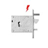 Serrure electrique egi 381 a crochet, axe a 90mm