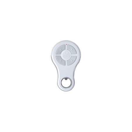 ÉMETTEUR 4 CANAUX, BLANC, XR ROLLING CODE 433 MHZ, +RÉCEPTEUR , RÉSIST À L'EAU
