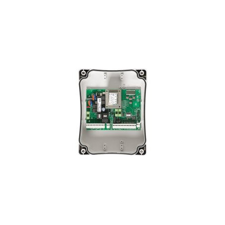 ARMOIRE DE CMDE POUR 2 MOTEURS PR BATTANT, 230 V AVEC EMBRAYAGE ÉLEC ET RALENTI