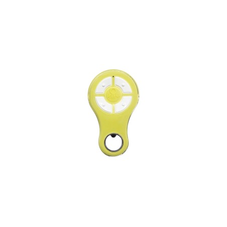 ÉMETTEUR 4 CANAUX, COULEUR JAUNE, XR ROLLING CODE 433 MHZ, RÉSISTANT À L'EAU