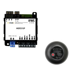 Kit Vigik+ : centrale HIZICV1P + lecteur T25PLUS, sécurité renforcée.