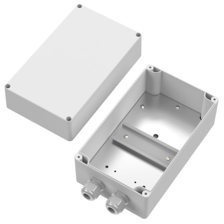 BOITIER IP65 POUR ALIMENTATION RAIL DIN