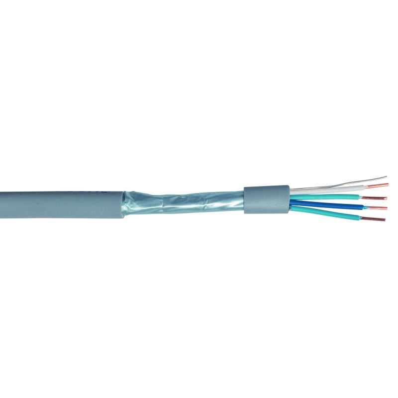 Câble SYT 2P AWG20 - 8/10 GRIS CPR Cca en 100M
