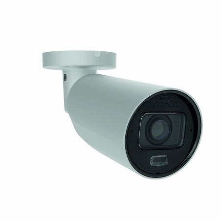 Caméra Ext Bullet PoE 5Mp HLVF 2,8-12mm, WDR, Micro, HP, IA, blanche