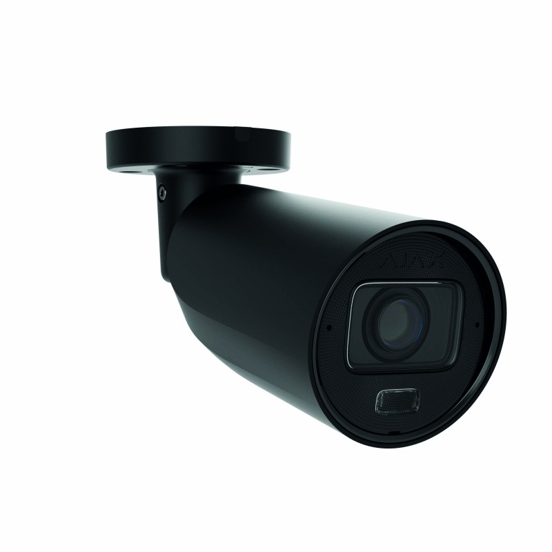 Caméra Ext Bullet PoE 5Mp HLVF 2,8-12mm, WDR, Micro, HP, IA, noire