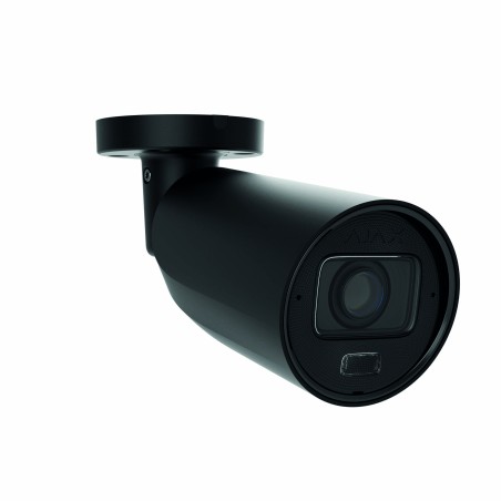 Caméra Ext Bullet PoE 5Mp HLVF 2,8-12mm, WDR, Micro, HP, IA, noire