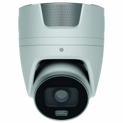 Caméra Ext Turret PoE 5Mp HLVF 2,8-12mm, WDR, Micro, HP, IA, blanche