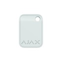 BADGE AU FORMAT PORTE CLE BLANC