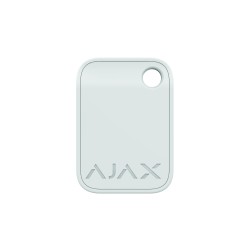 BADGE AU FORMAT PORTE CLE BLANC