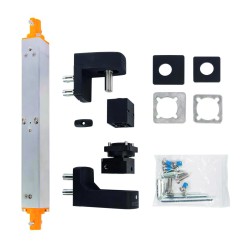 Ferme-portail hydraulique, intégré et réversible