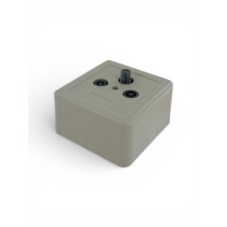 Prise d'arrivée TV/SAT/FM classe A – livrée avec socle et plastron