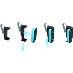 Support pare-soleil à pince pour télécommande de portail