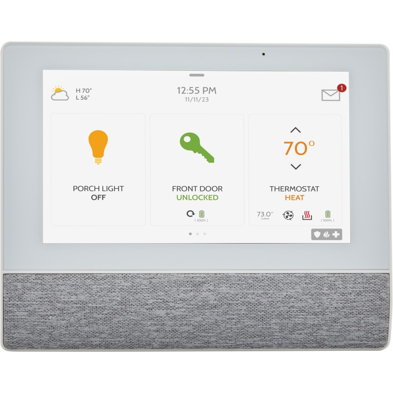 QOLSYS : Clavier IQ tactile radio PowerG avec alimentation 220V