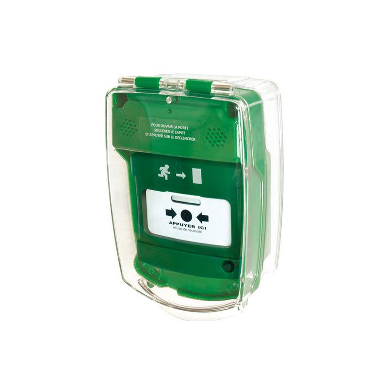 COQUE DE PROTECTION DM ISSUE SECOURS VERT SAILLIE + SIRENE