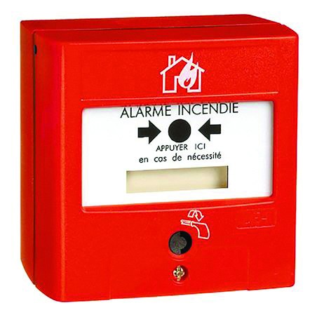 DECLENCHEUR MANUEL ADRESSABLE ROUGE IP 40 / IK 07