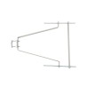 1 PAIRE FIXATION MURALE+CONTREPLAQUE GRAND MODELE 55CM