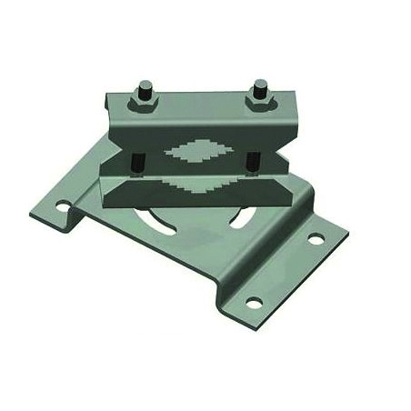 FIXATION ORIENTABLE DE 0 A 90° POUR POUTRE Ø25 A 90 ZINGUE