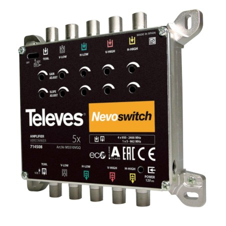 NEVOSWITCH AMPLIF.5x5 'F' G12/15dB Vs110dBµV