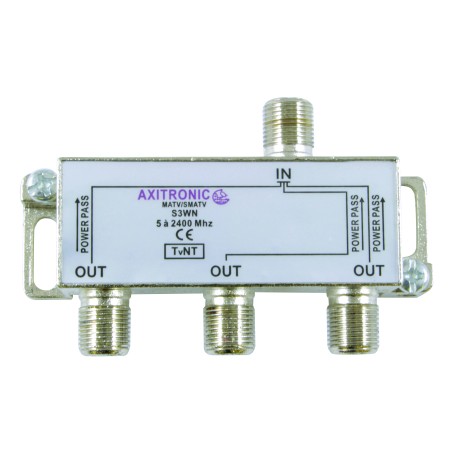 REPARTITEUR 3 DIRECTIONS 5 à 2400MHz – CONNECTIQUE F