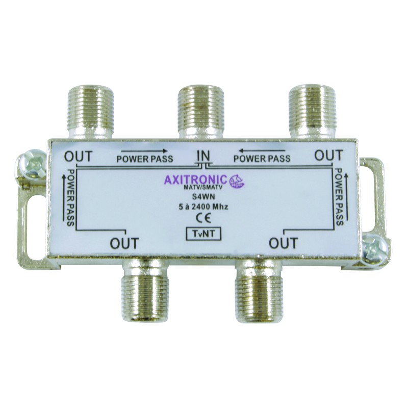 REPARTITEUR 4 DIRECTIONS 5 à 2400MHz - CONNECTIQUE F