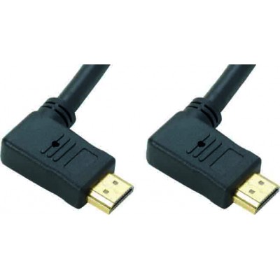 CORDON HDMI 1.4 - 4K COUDE LATERAL 90 - (14.9 GBPS) - 3M
