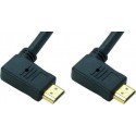 CORDON HDMI 1.4 - 4K COUDE LATERAL 90 - (14.9 GBPS) - 3M