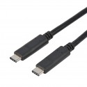 CORDON USB 3.1 GEN 2 - C M/M - 5A - EMARK - NOIR - 1M50