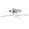 SQUARE SUPPORT VIDEOPROJECTEUR PLAFOND AVEC PLATINE ROTATIVE