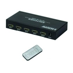 SELECTEUR HDMI ELECTRONIQUE 4 x 1 - CONNECTIQUE OR + TElEcom