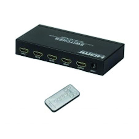 SELECTEUR HDMI ELECTRONIQUE 4 x 1 - CONNECTIQUE OR + TElEcom