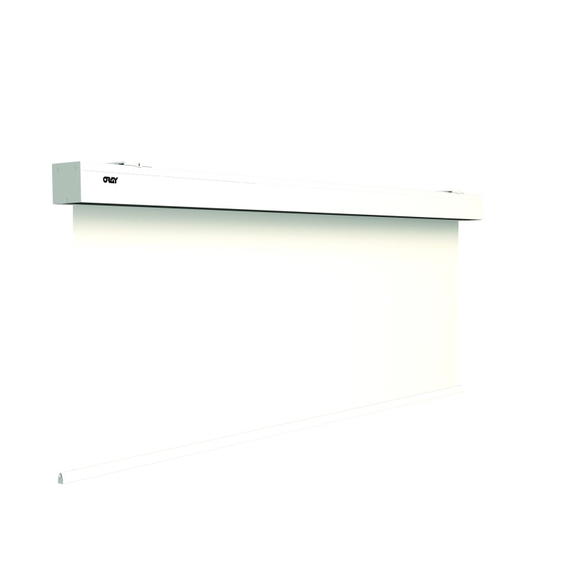 SQUAR'PRO ECRAN MOTORISÉ BLANC MAT NON FEU M1 150X240CM