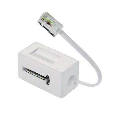 ADAPTATEUR PRISE 'T' FEMELLE / RJ45 Male - 10cm