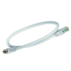 CORDON BALUN RJ45/F BLANC 0.4M CABLAGE 7/8 2300MHZ